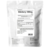 Elderberry Sambucus 5:1 Extract 1000mg Tablets - Immune System Support Herbal